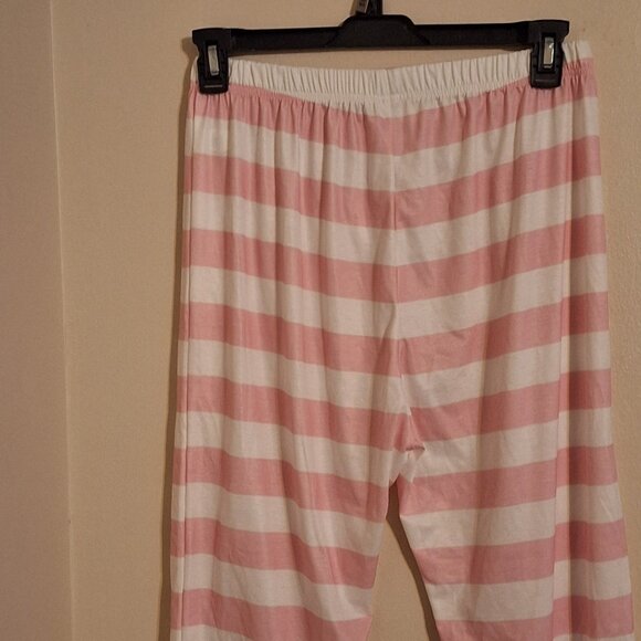 pink and white stripped pajama bottom - Picture 2 of 10